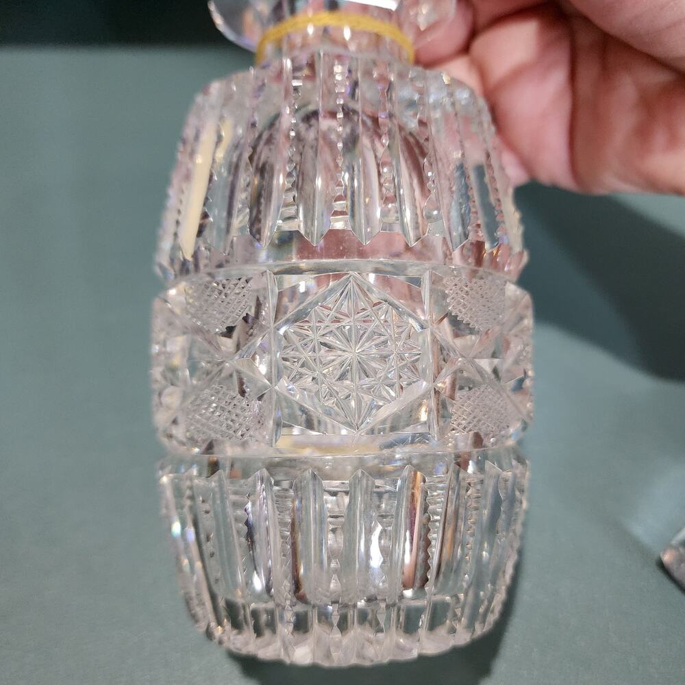 American Brilliant Period, Dorflinger Middlesex/Marlboro Cut Glass Decanter - Picture 5 of 11